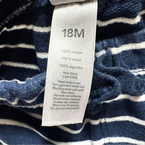 ⭐️ 5 for $25 Navy Blue Baby Outfit with Stripes & Lightning Bolts 18 Months - Picture 5 of 9